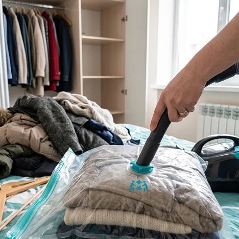 Saci vacuum pentru haine și textile
